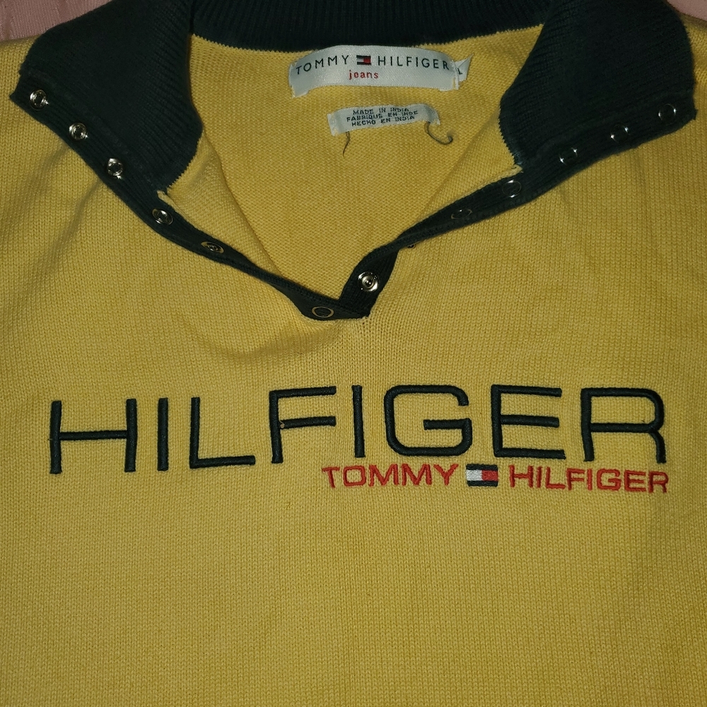 Tommy Hilfiger yellow sweater